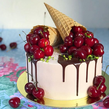 Торт "Вишневый рожок" купить - абакан.сладкоежкин.рф