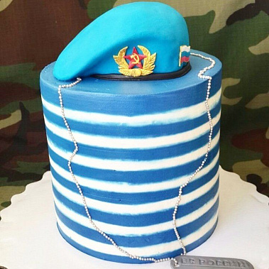 Торт "ВДВ Тельняшка" купить - абакан.сладкоежкин.рф