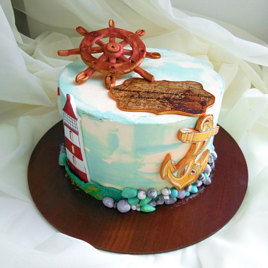 Торт "Нашему капитану" купить - абакан.сладкоежкин.рф
