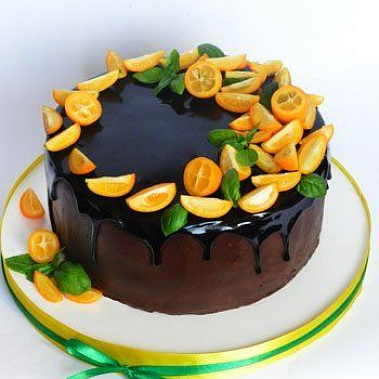 Торт глазурь с дольками купить - абакан.сладкоежкин.рф