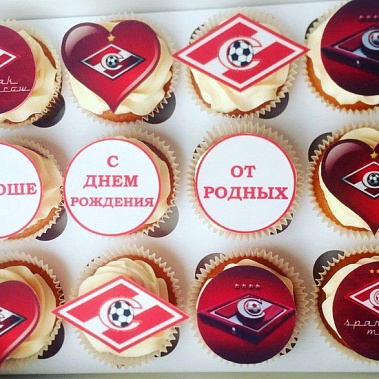 Капкейки "Спартак" купить - абакан.сладкоежкин.рф