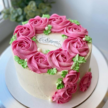 "Розовый венок" купить - абакан.сладкоежкин.рф